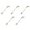 5Pièces Outil Ramasse-Déchets Pliable Aluminium ABS 8