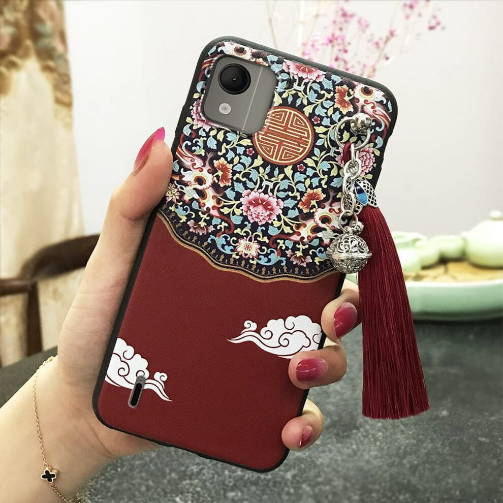 Nokia C110 4G Phone Case – Shockproof, Waterproof, Dust-Resistant Tpu & Silicone Protective Cover With Chinese-Style Tassel 9341593648318