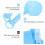 Baking Spoon Tool Plastic Measuring Cups Collapsible Spoons Blue 7