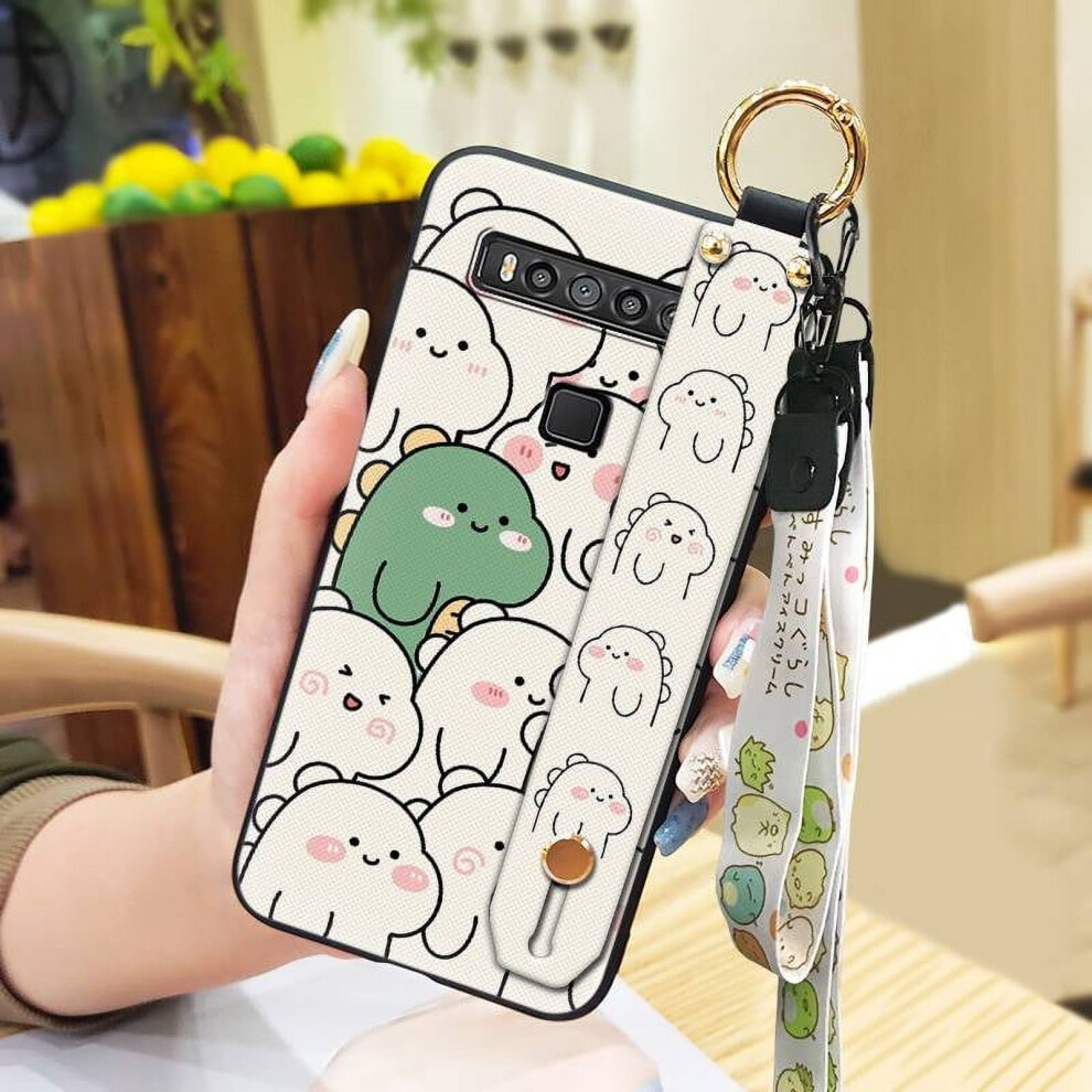 Soft Cartoon Phone Case Compatible With Tcl 10 5G Uw Â Shockproof, Dust-Resistant, With Lanyard Ring & Kickstand 9159796001621