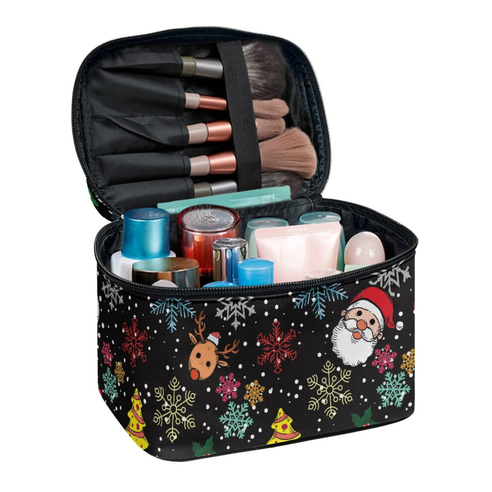 Portable travel makeup bag with brush slots 1 piece