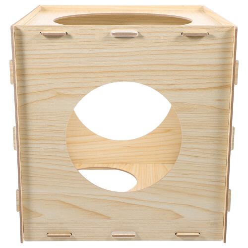 Boîte cube en bois pour ballons de taille et décorations 1