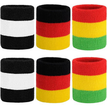 Moisture-Wicking Cotton Terry Sweatbands for Men & Women – Compatible with Tennis, Basketball, Running, Gym