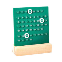 For Dorms For Home Desk Calendar Loop Calendar Office Decor 1 Wooden Base 3 Date Marking Rings Acrylic Ring Desk Decor