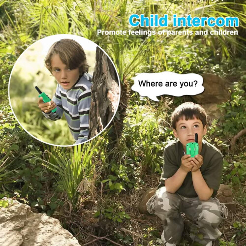Παιδικά Walkie Talkie, 2 τεμάχια, 22 κανάλια, φωτιζόμενη οθόνη LCD και φακός, μεγάλη 2