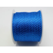 10 meter 2mm Nylon String Chinese Satin Silk Braided Cord Love Binding Rope-Blue