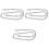 3Pièces Sangles Sac Argent Métal Polyvalentes Pour Épaule 3