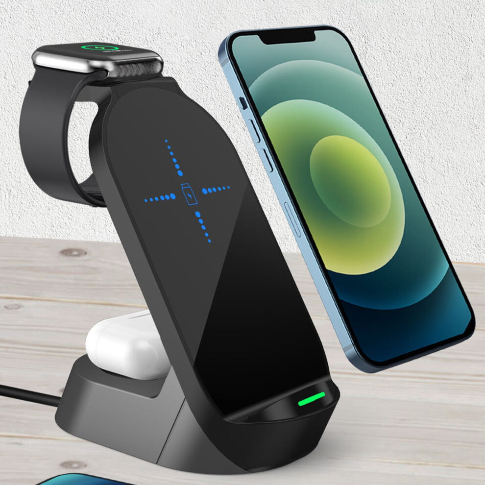 Wireless Charging Stand With Adjustable Magnetic Fast Charger Compatible With Iphone, Samsung, Apple Watch & Android Devices 9159796001898