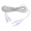 Transparent Extension Cord for String Lights 15 ft PVC 5