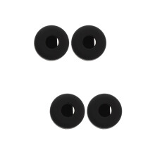 4Pièces Housses Localisateur Silicone Noires Anti-Choc Pour Colliers