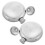 2 Pcs Lightweight Wine Bottle Drinking Flasks for Alcohol Silver 1