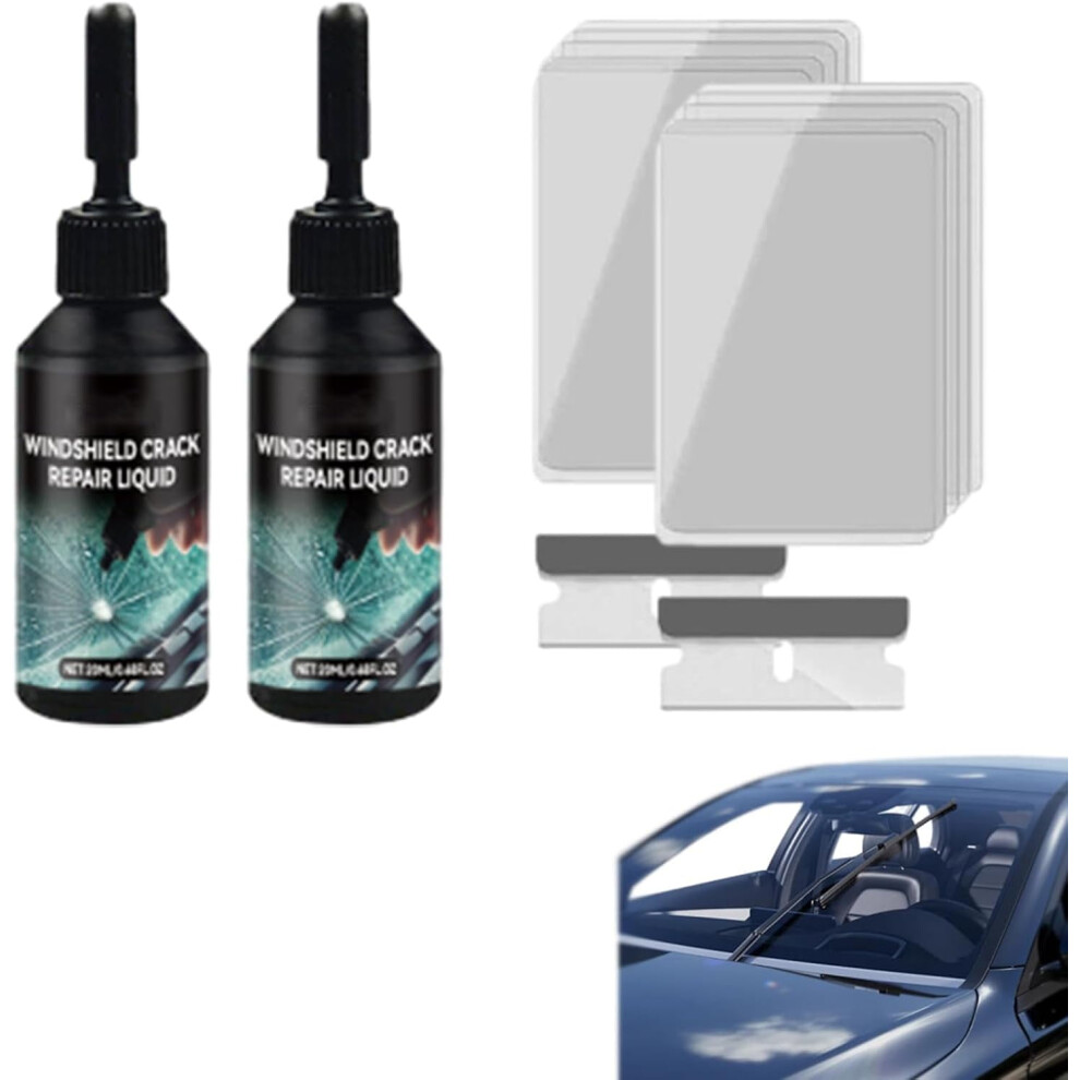 Windshield Crack Repair Kit Universal 12-Piece 9180333345304