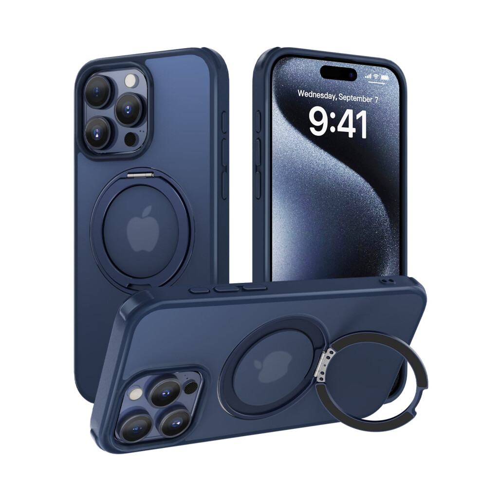 Magsafe Compatible Slim Translucent Ring Case For Iphone 12/12 Pro Â Military-Grade Drop Protection, Blue 9401284755234