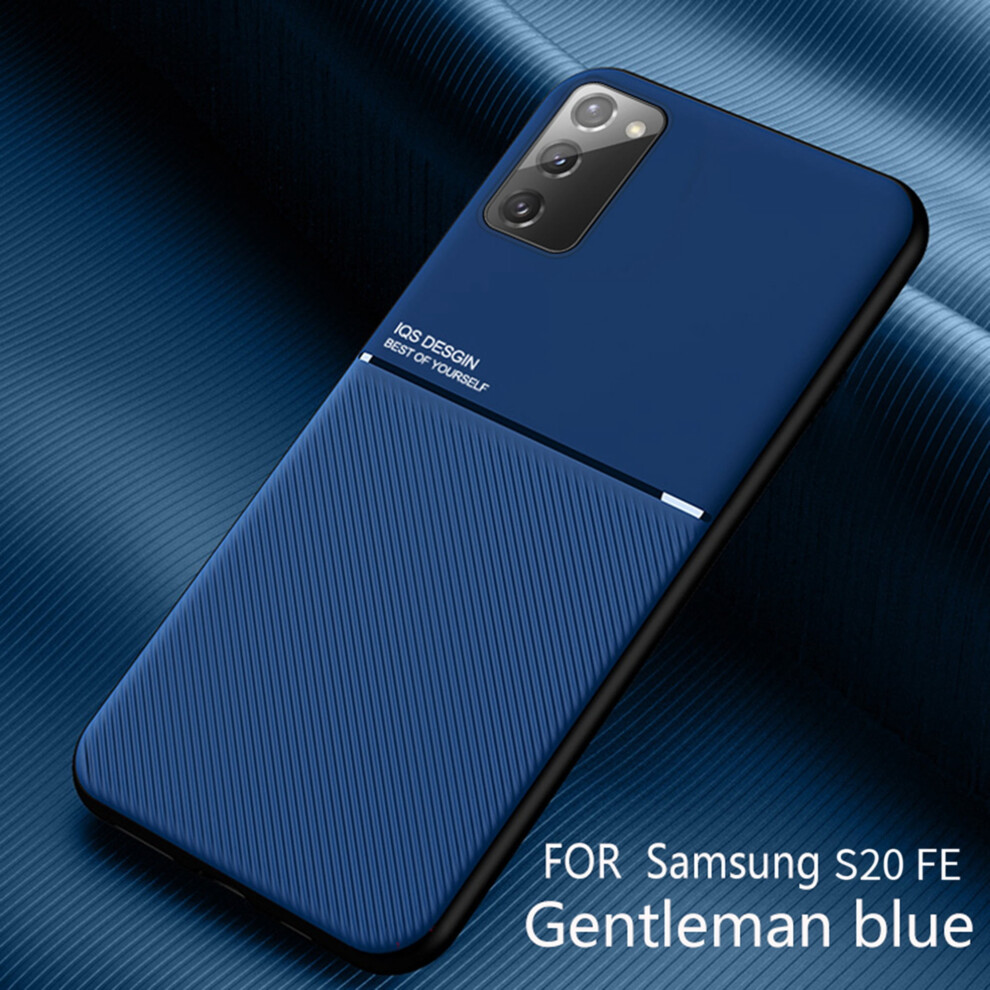 Case For Compatible With Samsung Galaxy S20 Fe (6.5"), Shockproof Tpu + Rubber Ultra-Slim Hybrid Cover, Blue 9401284755319