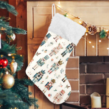 Christmas Stockings Nutcracker Soldiers Christmas 17.7" Large Stocking Decoration 2 Pack