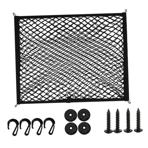 Cargo Storage Net for Car Trunk Highly Elastic Polyester Nylon Generic Accessory 60cmx80cm 1