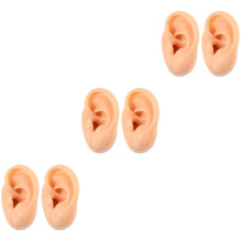 6Pièces Modèles Silicone Clair Pour Pratique Perçage
