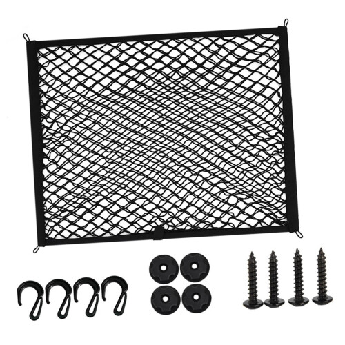 Cargo Storage Net for Car Trunk Highly Elastic Polyester Nylon Generic Accessory 60cmx80cm 2