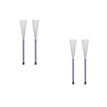 2Paires Brosse Fil D'acier Nettoyage Batterie Violet