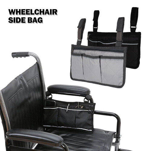 Wheelchair Side Bag Lightweight with Pouches for Mobility 1