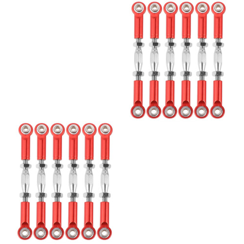 12Pièces Métallisées Rouge Ajustables Pour Rc