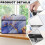 Marble Pattern Sewing Machine Carrying Cover Polyester Material Lightweight & Sturdy Waterproof Cover 7