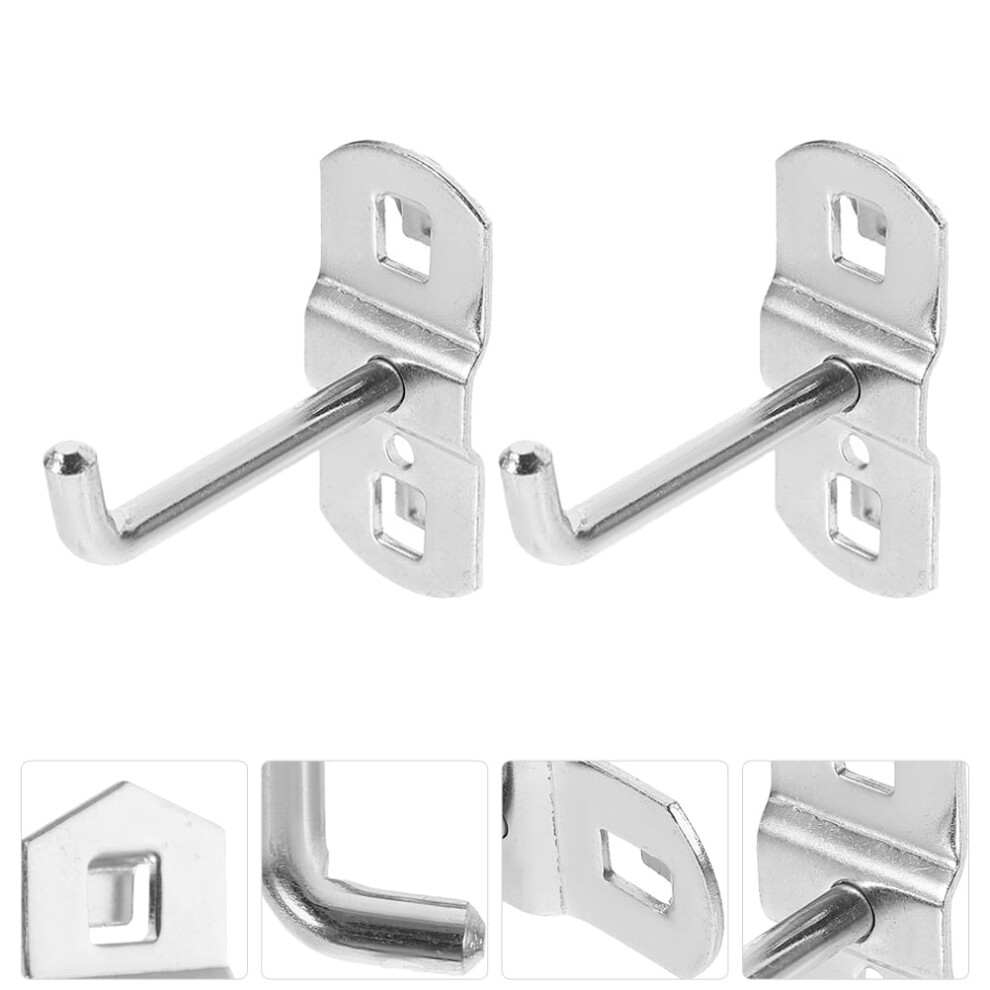12Pcs Iron Display Hooks, Heavy Duty Pegboard Tool Holders Padded Pegboard Hooks Wall Hanging Hooks For Retail Shops Garage Organization 9132278037660