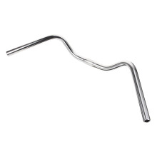 BESTONZON Plated Silver Metal Bike Handlebar Replacement Sturdy U Shape for Outdoor Mountain Bikes
