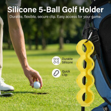 (Yellow) 5-Ball Golf Bag Protector, Shockproof, Multicolor