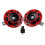 BESTONZON Red Electric Car Horn Pair 1