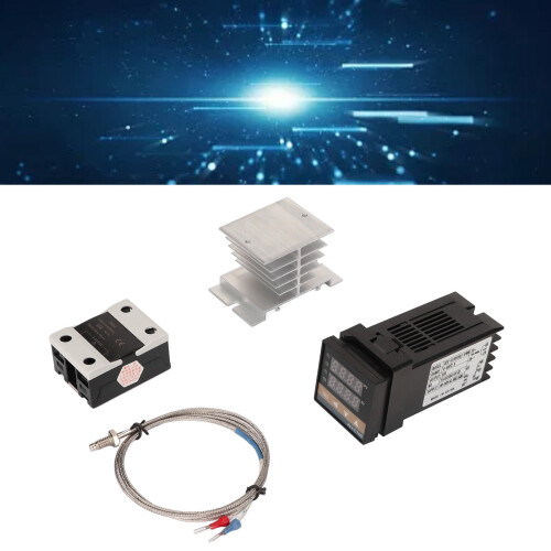 PID Temperature Controller with K Thermocouple 100-240V 2