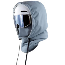 2026 Essential Waterproof Hood: 3-in-1 Fleece-Lined Drawstring Mask for Unisex – Thermal & Durable
