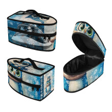 Owl Snowflake Pattern Travel Irons Organizer Universal for Most Irons Travel Steam Iron Case Portable, Case Only