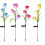 Φωτιστικό LED Veesee Solar Tulip Flower – Κόκκινο, Φωτιστικό κήπου με πασσάλους για βεράντα, 3