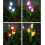 Φωτιστικό LED Veesee Solar Tulip Flower – Κόκκινο, Φωτιστικό κήπου με πασσάλους για βεράντα, 5