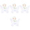 4Ensembles Ailes Costume Fleurs Accessoires Enfants 2