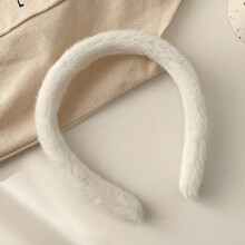 (1) Soft Plush Headbands for Women & Girls, Non-Slip Hairbands
