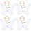 4Ensembles Ailes Costume Fleurs Accessoires Enfants 4