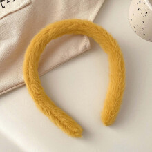 (7) Soft Plush Headbands for Women & Girls, Non-Slip Hairbands