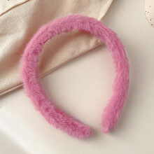 (2) Soft Plush Headbands for Women & Girls, Non-Slip Hairbands