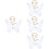 4Ensembles Ailes Costume Fleurs Accessoires Enfants 5