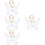 4Ensembles Ailes Costume Fleurs Accessoires Enfants 6
