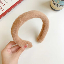 (8) Soft Plush Headbands for Women & Girls, Non-Slip Hairbands