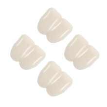 4Pièces Dents Faux Beige Résine Décoration Fête Halloween