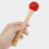 1Ensemble Accessoire Bol Chantant Maillet Bois Caoutchouc Rouge 4