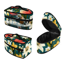 Floral Pattern Steamer Carrying Case (11.8x6.69x5.5 In) Polyester, Case Only