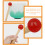 1Ensemble Accessoire Bol Chantant Maillet Bois Caoutchouc Rouge 6