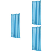 Navy Blue Blackout Curtains with Star Print 3-Pack