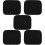 5St Herbruikbare Microvezel Bowlingbal Handdoek Zwart Met Grip 9