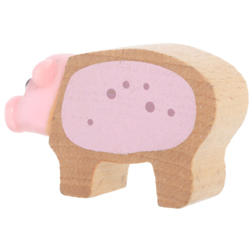 4Pièces Figurines Adorables De Miniatures Bois Plastique 1
